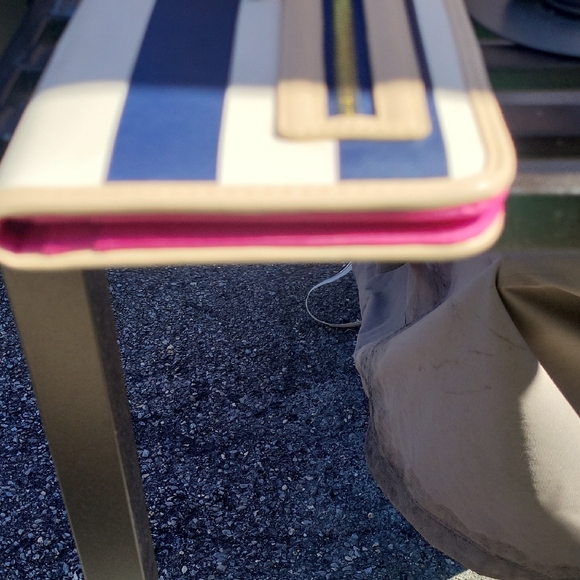 Spartina 449 Navy and Tan Striped Wallet - Picture 6 of 16